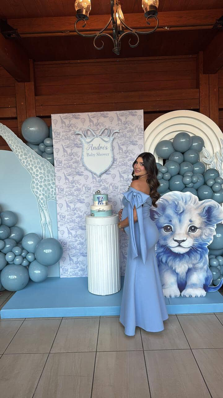 Vestido de maternidad Roberta, azul cielo Ponti Roma CH