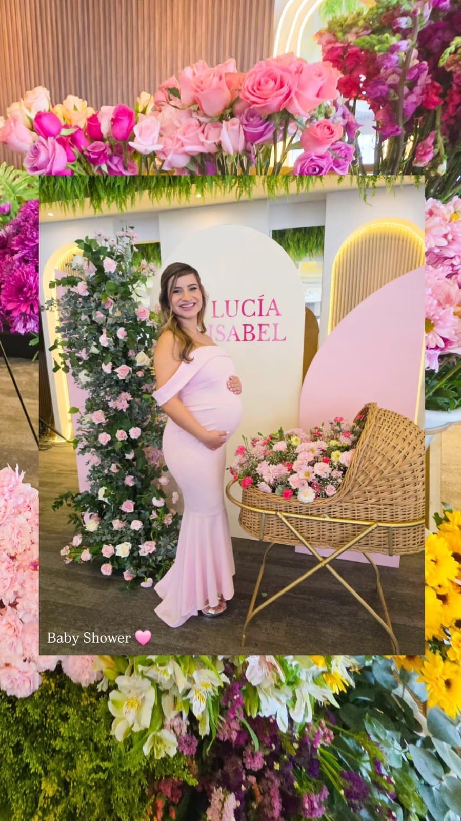 Vestido de maternidad Renata, rosa clarito vértigo