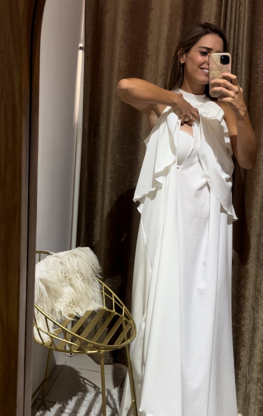 Vestido Ariel de maternidad y lactancia Ivory