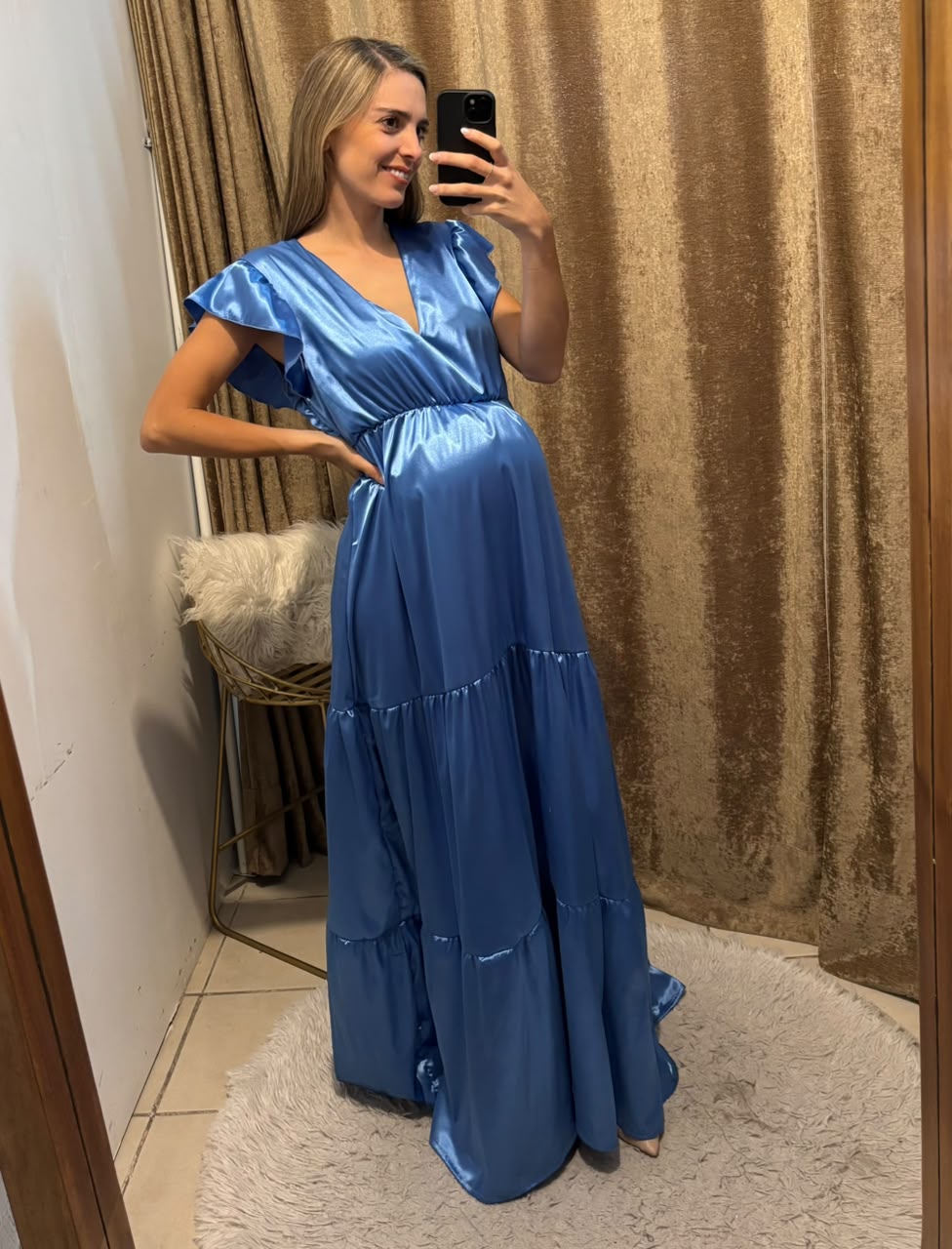 Red Andrea/Dalia maternity dress