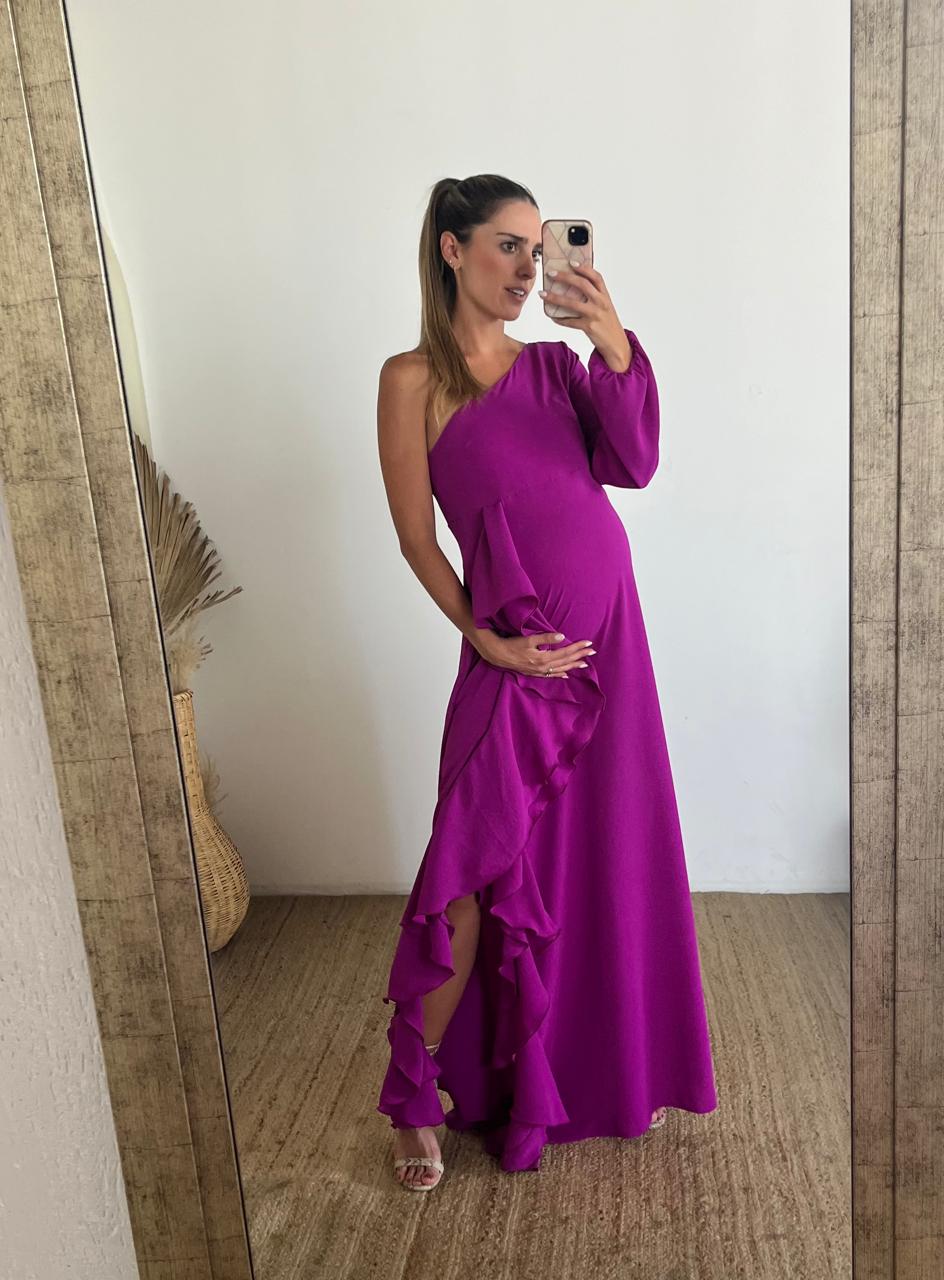 Dayana mulberry maternity dress