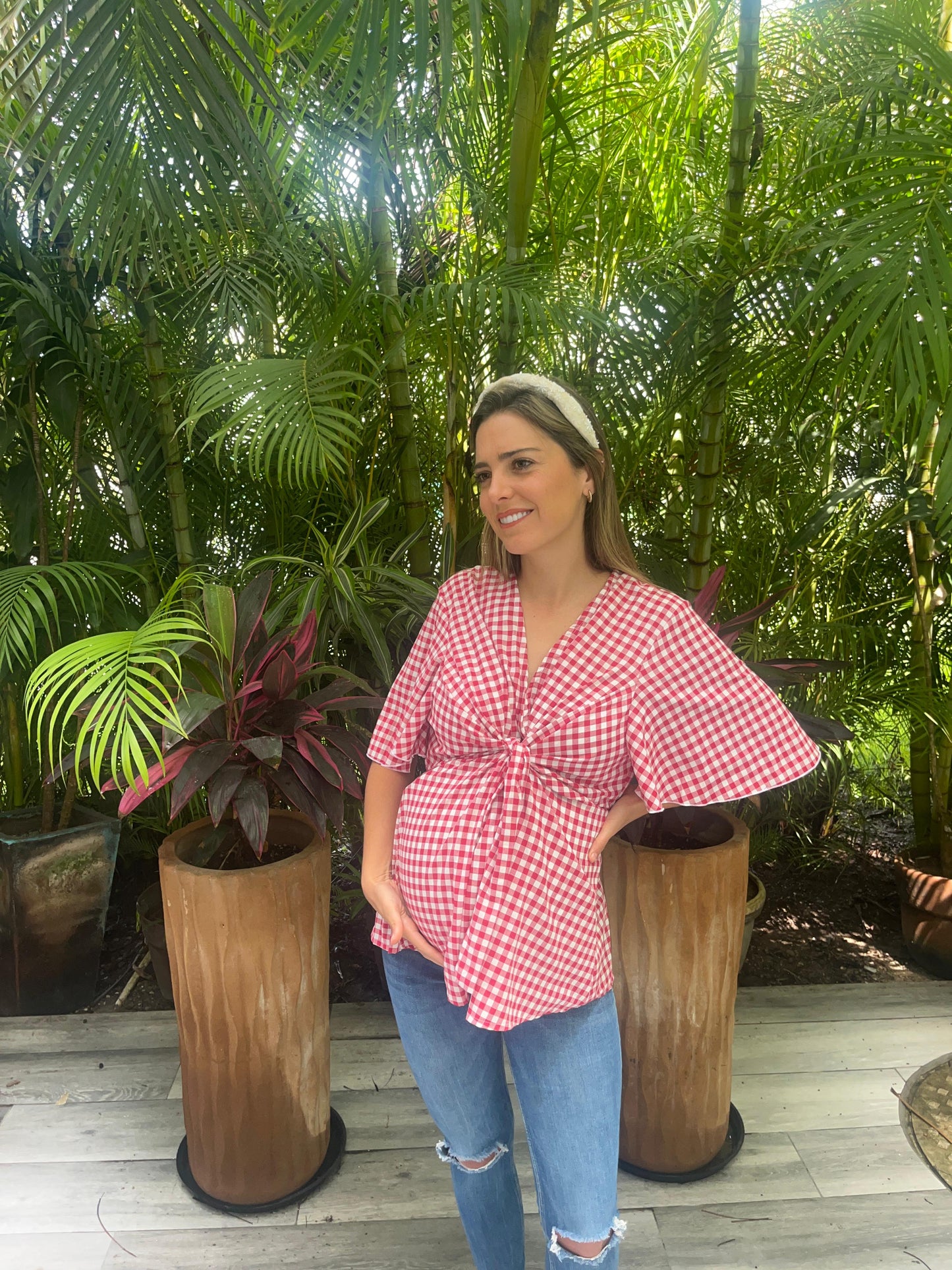 Maternity blouse, Anna black
