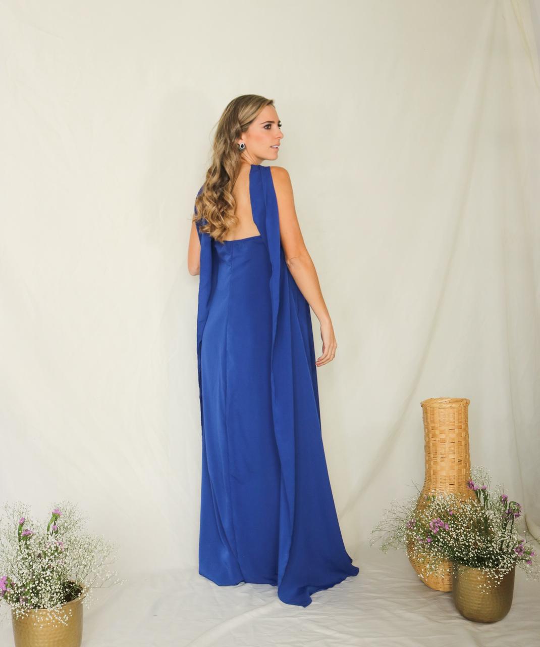 Vestido de Maternidad, Adela azul rey (M)