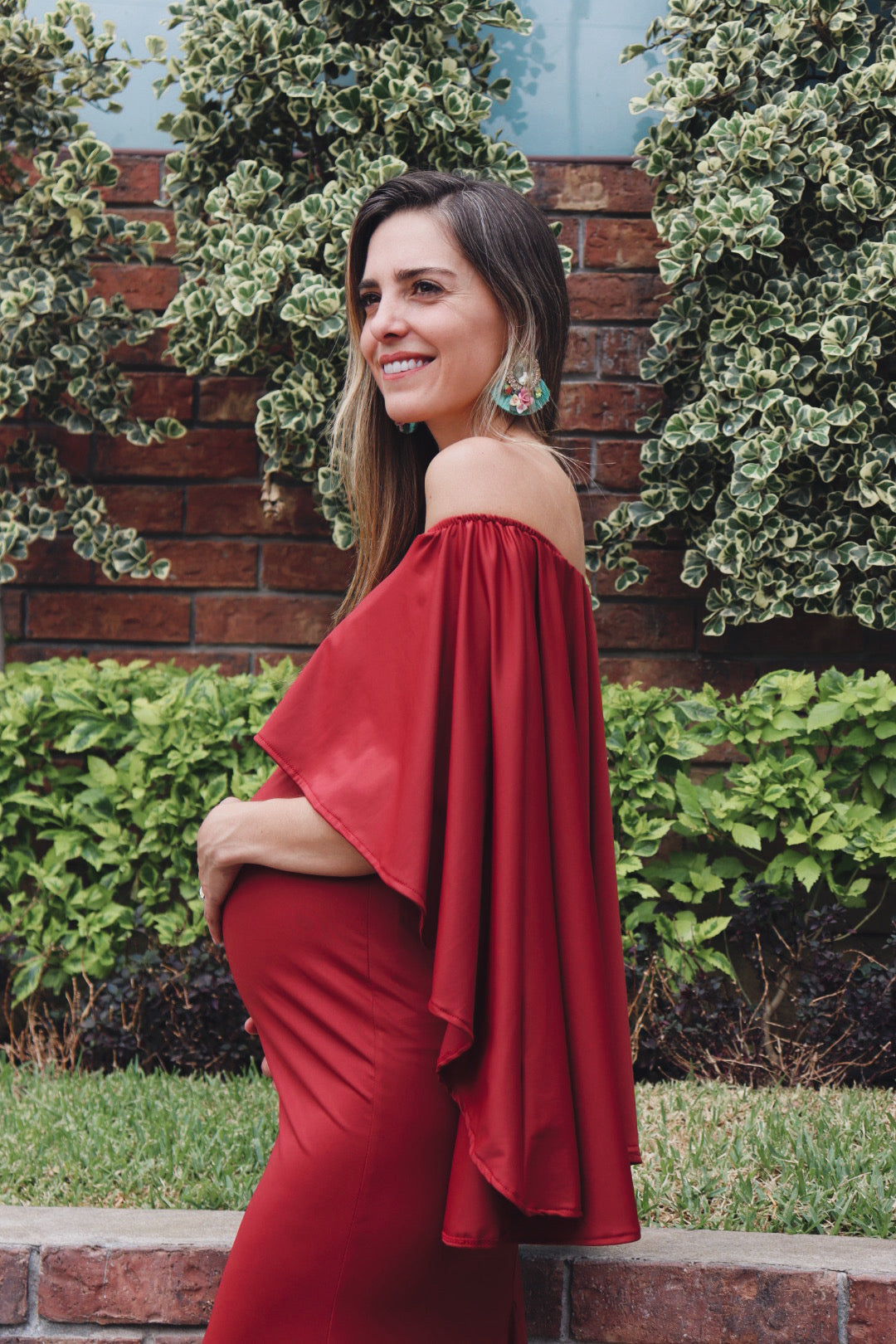 Vestido de maternidad Amparo, óxido licra (CH)