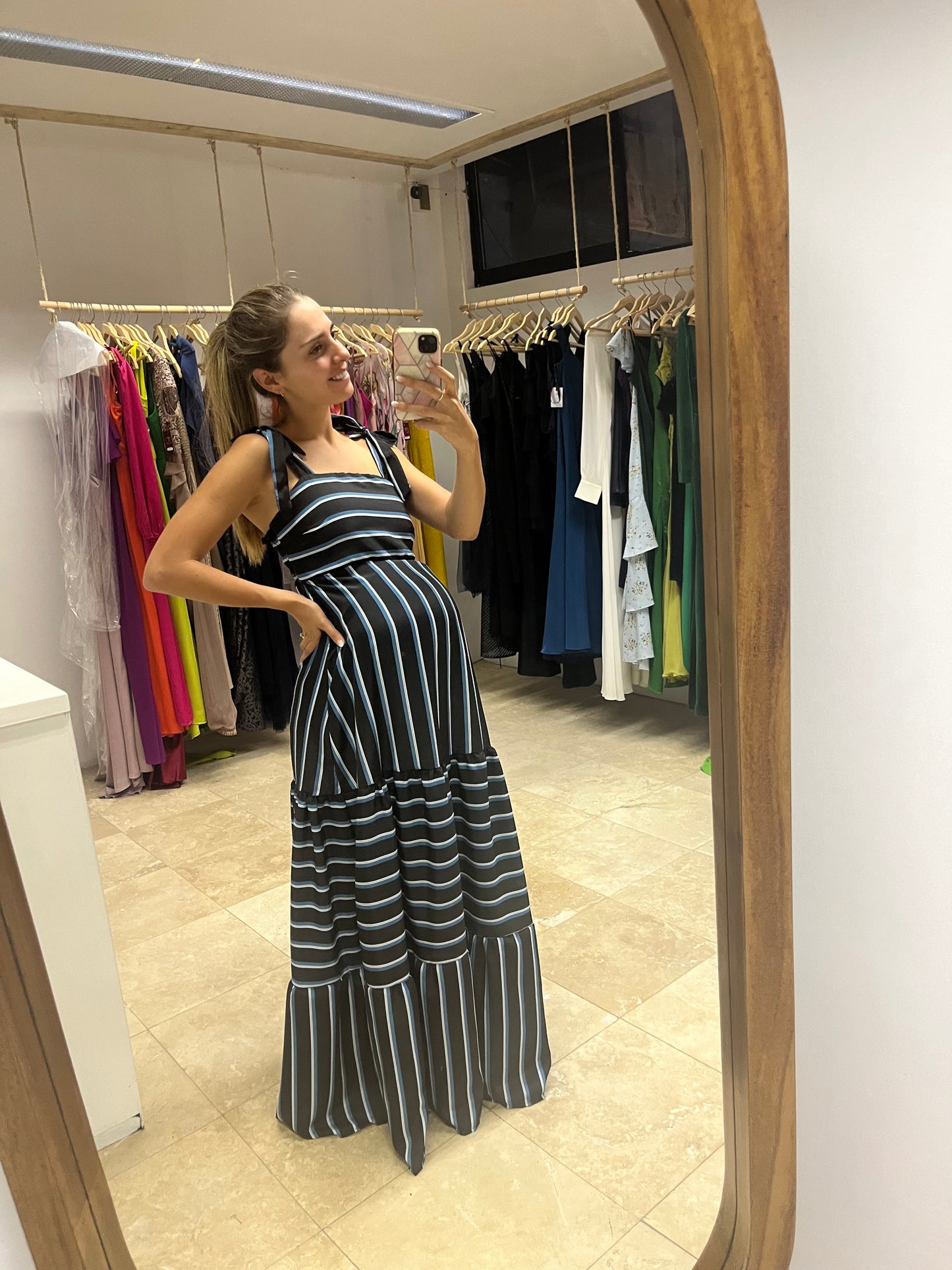 Red Andrea/Dalia maternity dress