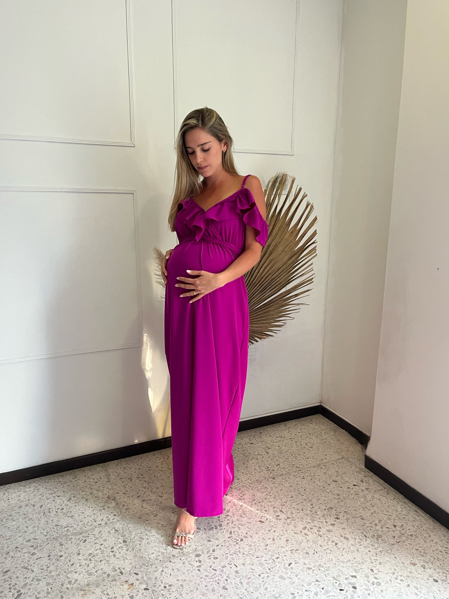 Dayana mulberry maternity dress