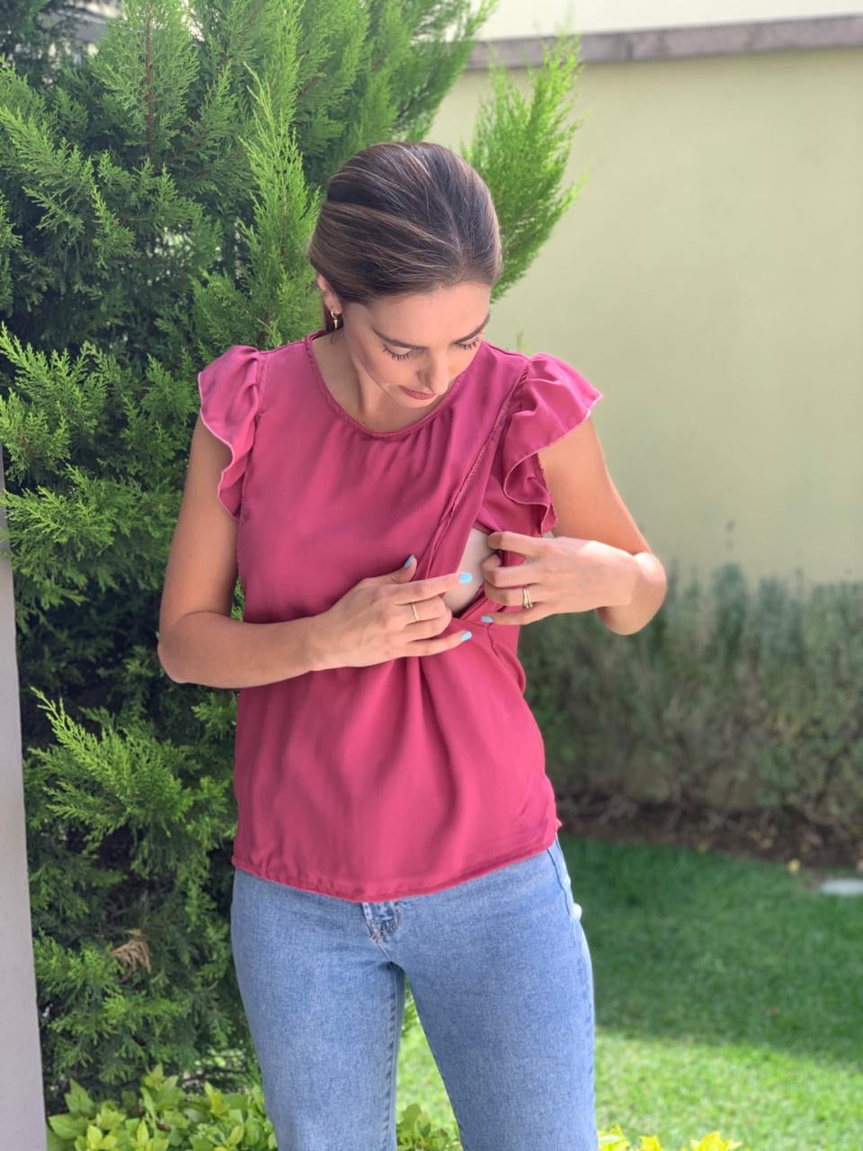 Nursing Blouse, Andy Burnt Pink