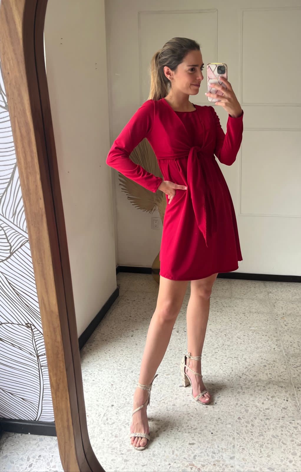 Nursing dress Romina Red