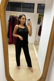 Pijama Conjunto de maternidad y lactancia negra