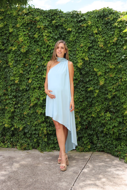 Vestido de maternidad, Fernanda azul bajo