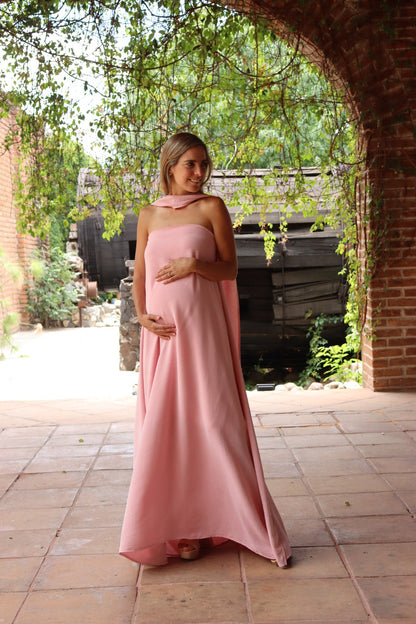 Vestido de Maternidad, Adela rosa jaspe