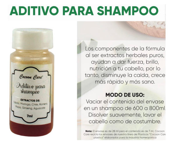 Adhitivo de shampoo para controlar caída de pelo en postparo