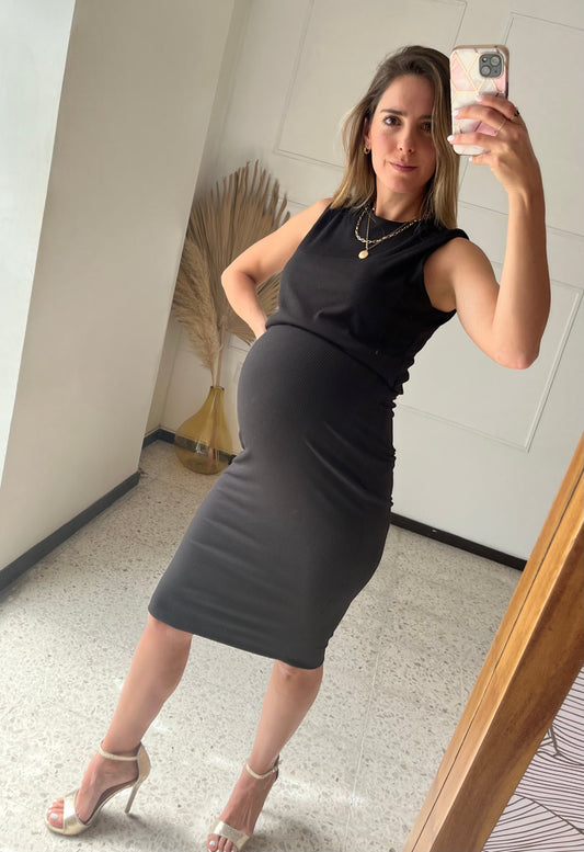 Conjunto de maternidad, Vanessa negro sin mangas