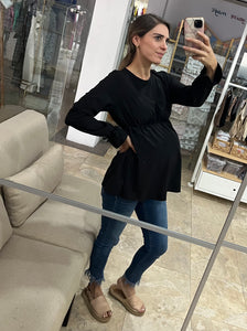 Maternity blouse, Anna black