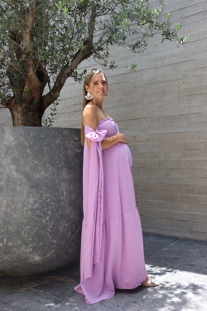 Vestido de maternidad Kalisi lila