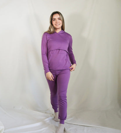 Pants de maternidad y lactancia lila