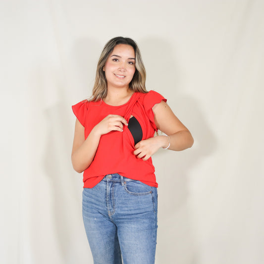Blusa de lactancia, Andy roja (XCH) (CH) (M) (G) (XG)