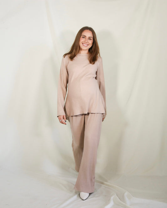 Conjunto de maternidad Cinthya, beige caliente
