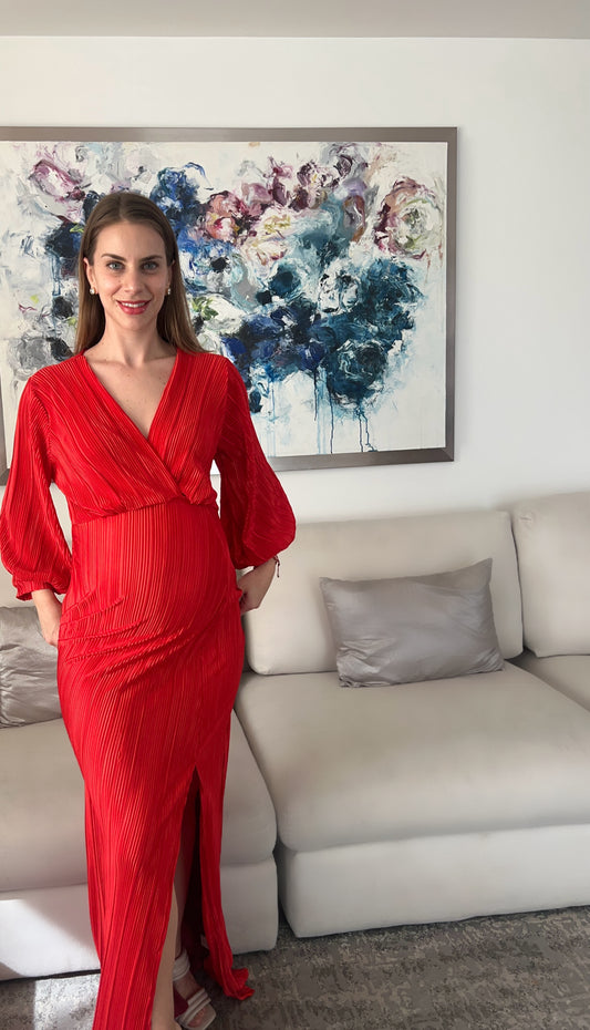 Vestido de maternidad, Nicole rojo M