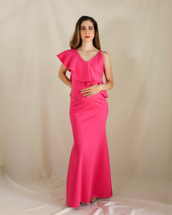 Vestido de maternidad Linda, rosa neón Ponti Roma