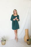 Vestido maternidad y lactancia Romina verde caliente
