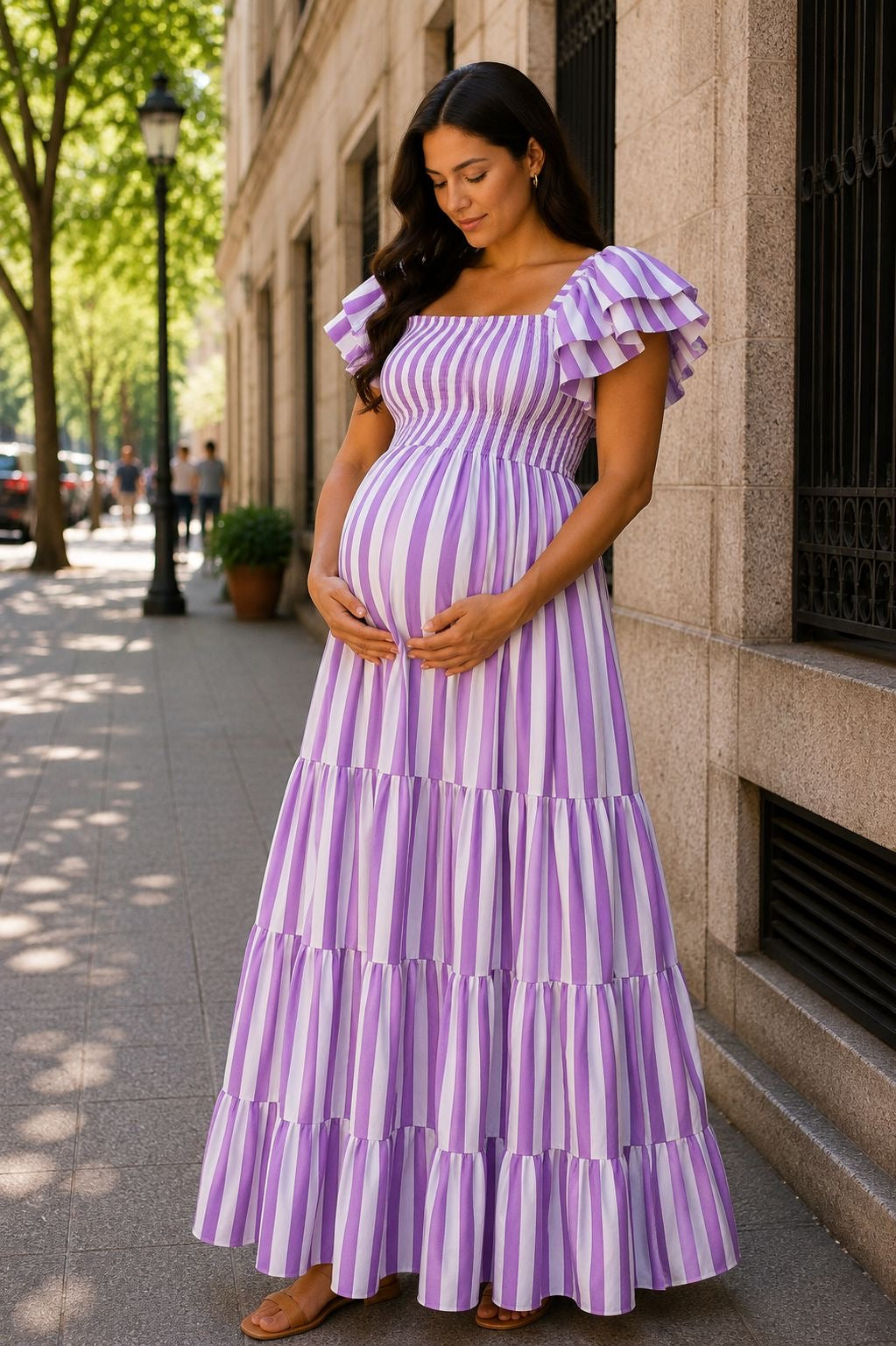 Vestidos rayas mangas UNITALLA