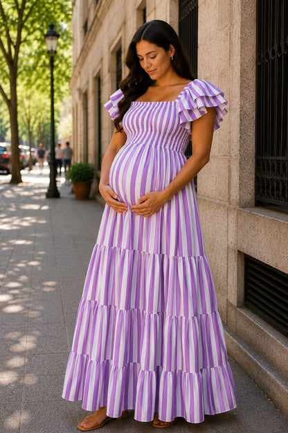 Vestidos rayas mangas UNITALLA