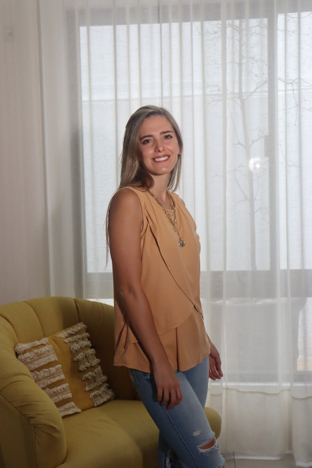 Blusa de lactancia y maternidad, Gisela granola