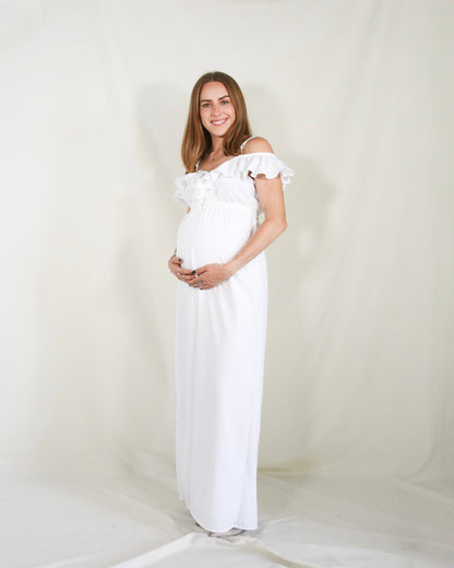 Vestido de maternidad Dayana ivory