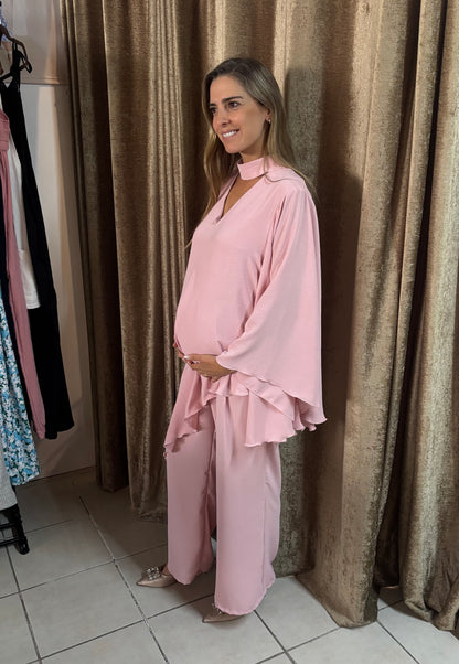 Jumpsuit de maternidad, Valeria Rosa jaspe