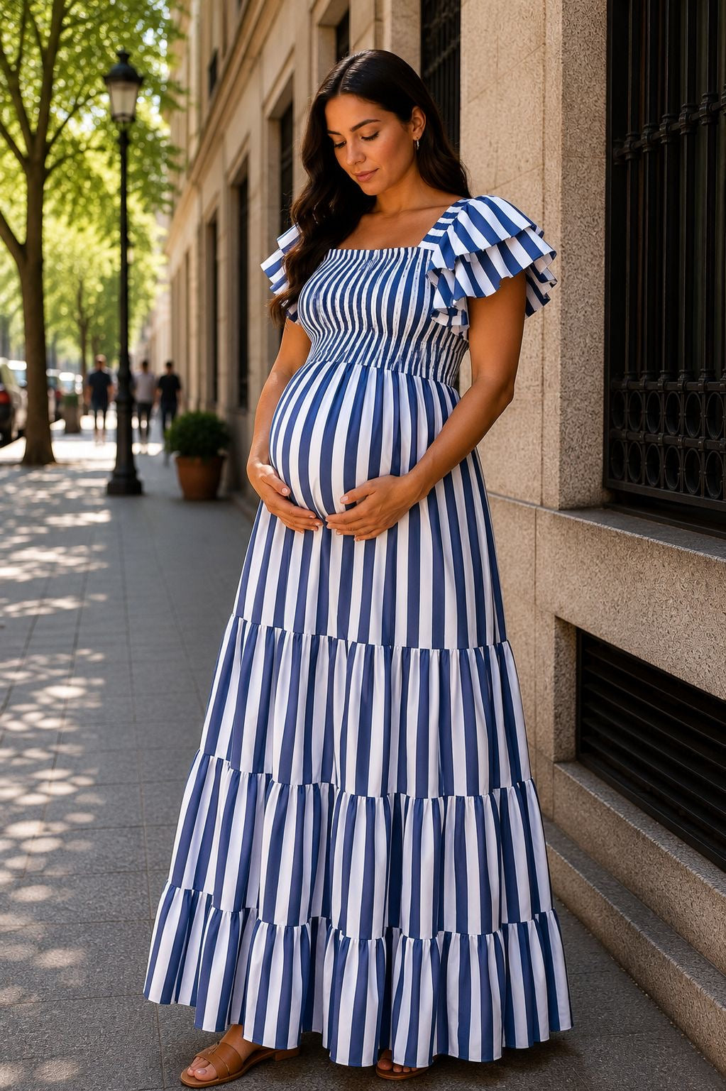 Vestidos rayas mangas UNITALLA