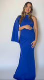 Vestido de maternidad Carola, azul vivo