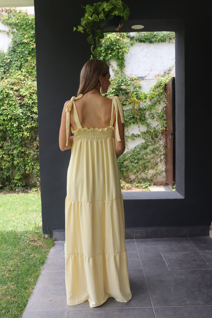Vestido de maternidad Dalia amarillo