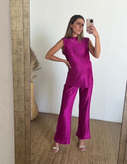 Conjunto de maternidad Mayte, hot nazareno con textura M