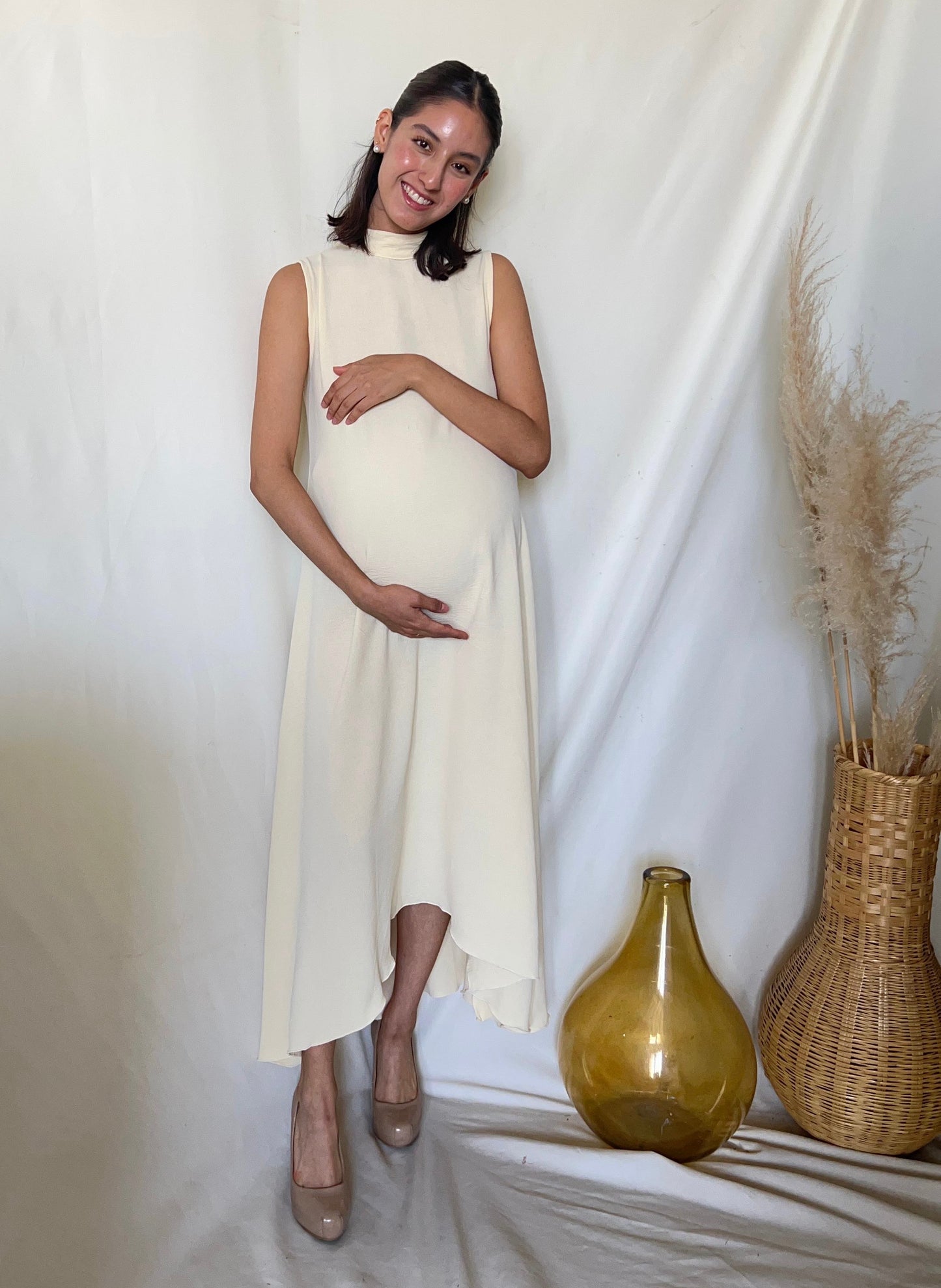 Vestido de maternidad Sonia, amarillo cey
