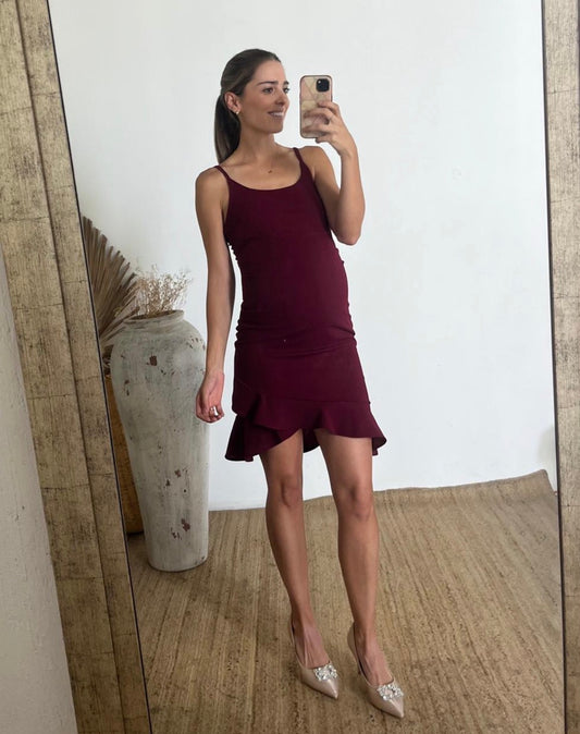 Vestido maternidad Layla , vino CH