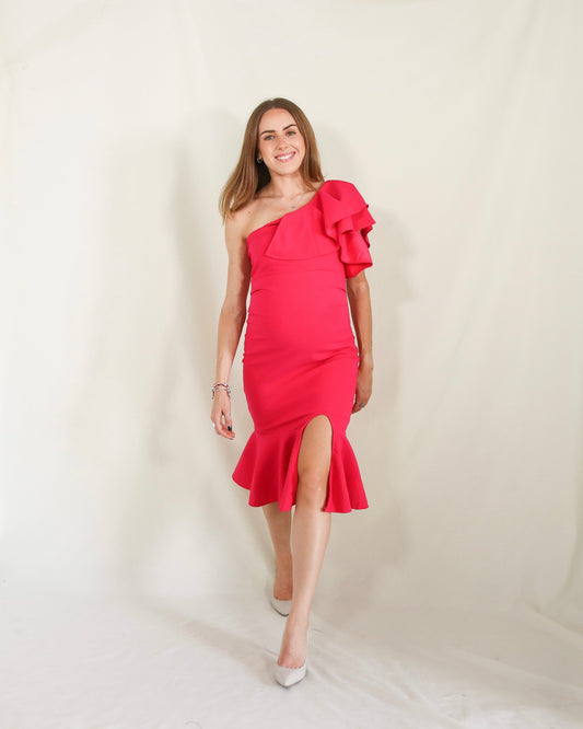Maternity dress, Aurelia pink barbie
