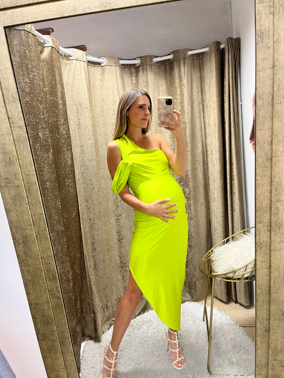 Vestido de maternidad, Ágata verde limon
