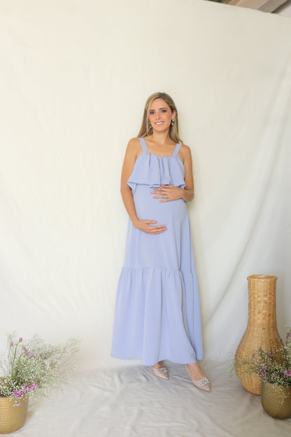 Vestido de lactancia, Mitzi azul polvo CH