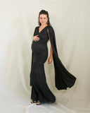 Vestido de maternidad Eliana, negro brillos CH, M y G