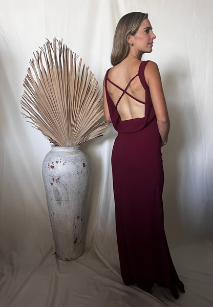 Vestido de maternidad Anahi, vino vértigo