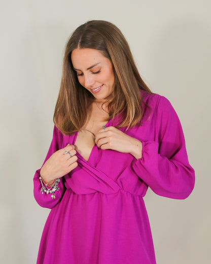 Vestido de lactancia, Zara mulberry mangas largas