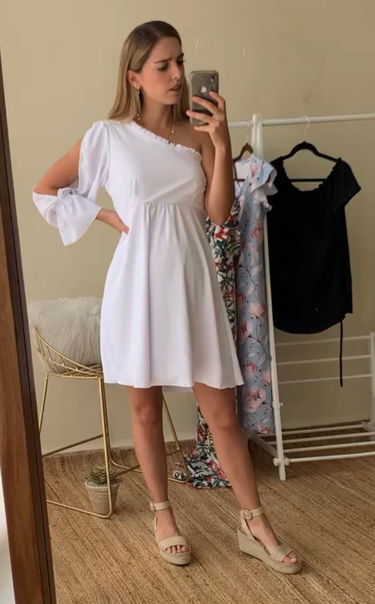 Vestido de maternidad, Antonella blanco