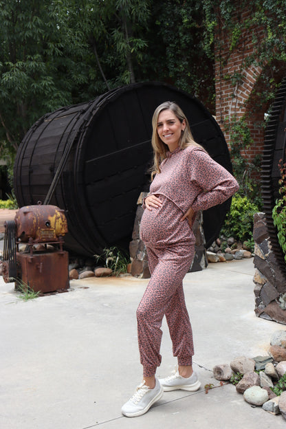 Pants de maternidad y lactancia gloria leopardo suavecita CH