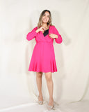 Vestido de lactancia, Zara rosa barbie mangas largas