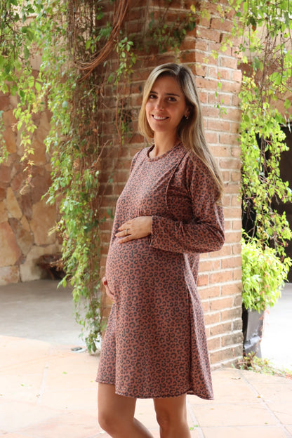 Vestido Miranda, leopardo suavecito CH-M