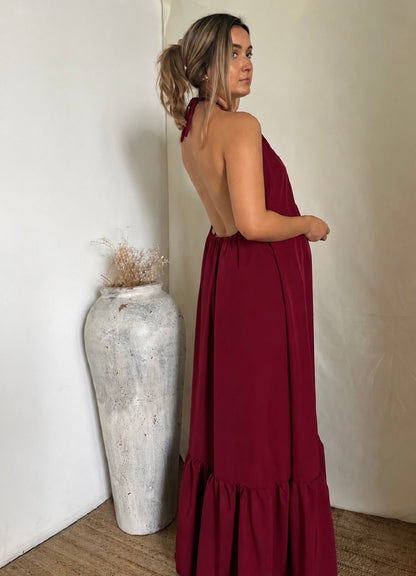 Vestido de maternidad Elisa, vino