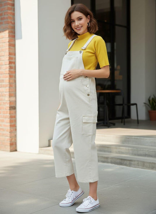 Overol de Maternidad beige
