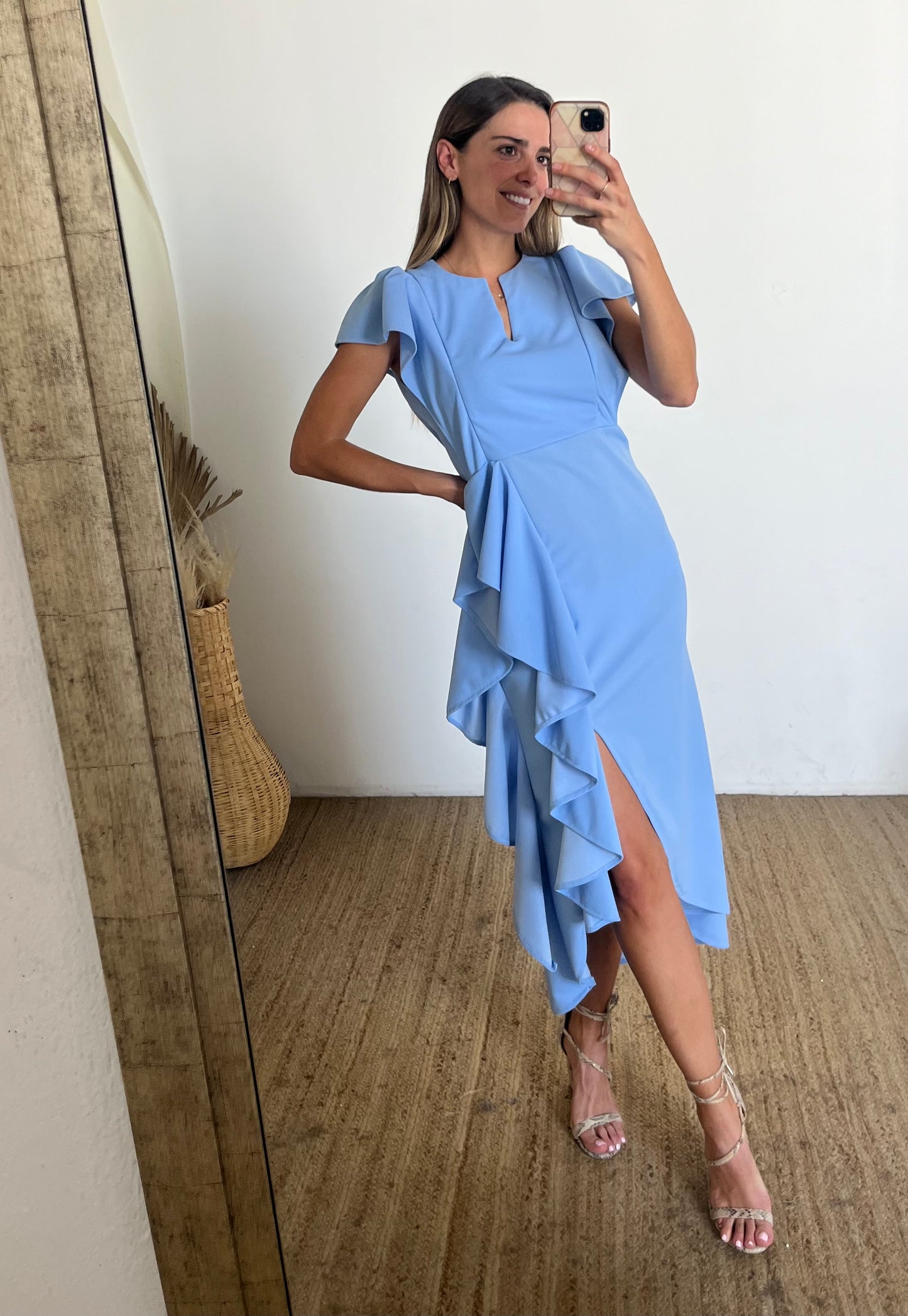 Vestido de lactancia, azul cielo Jessica