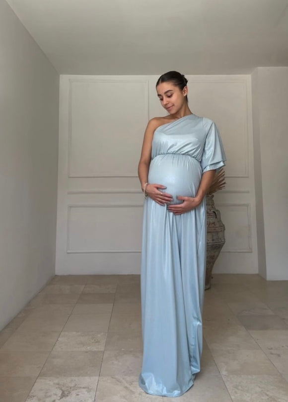 Vestido de maternidad, Patty azul brilloso